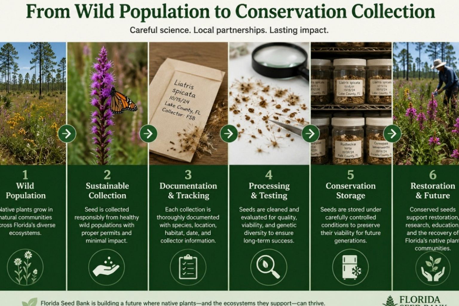 Ethical collection of Florida native seed for conservation
